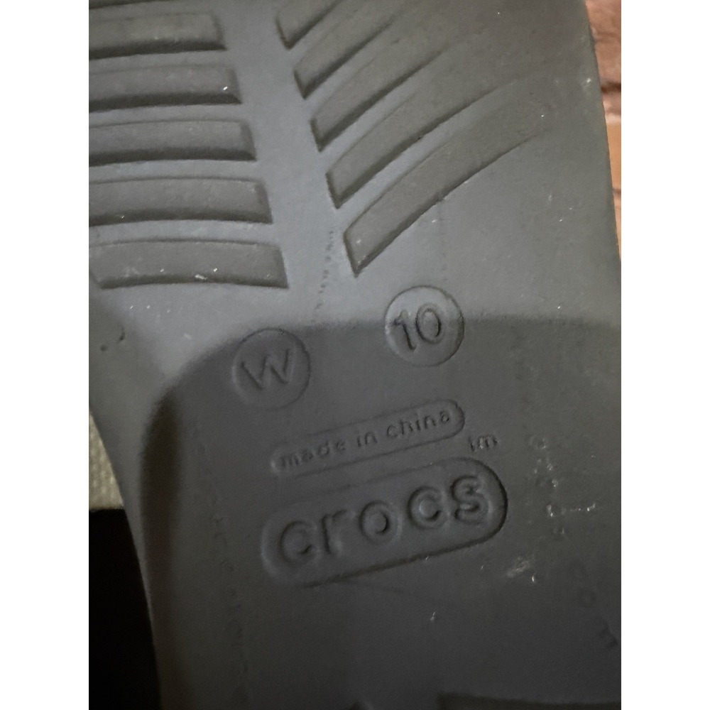 Crocs Women's 10 Sexi Flip Sandals Light Brown T-Strap Ankle Strap Flat 11354 - Picture 4 of 5